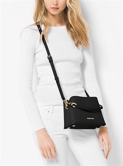 michael kors portia bag small|Portia Small Saffiano Leather Shoulder Bag .